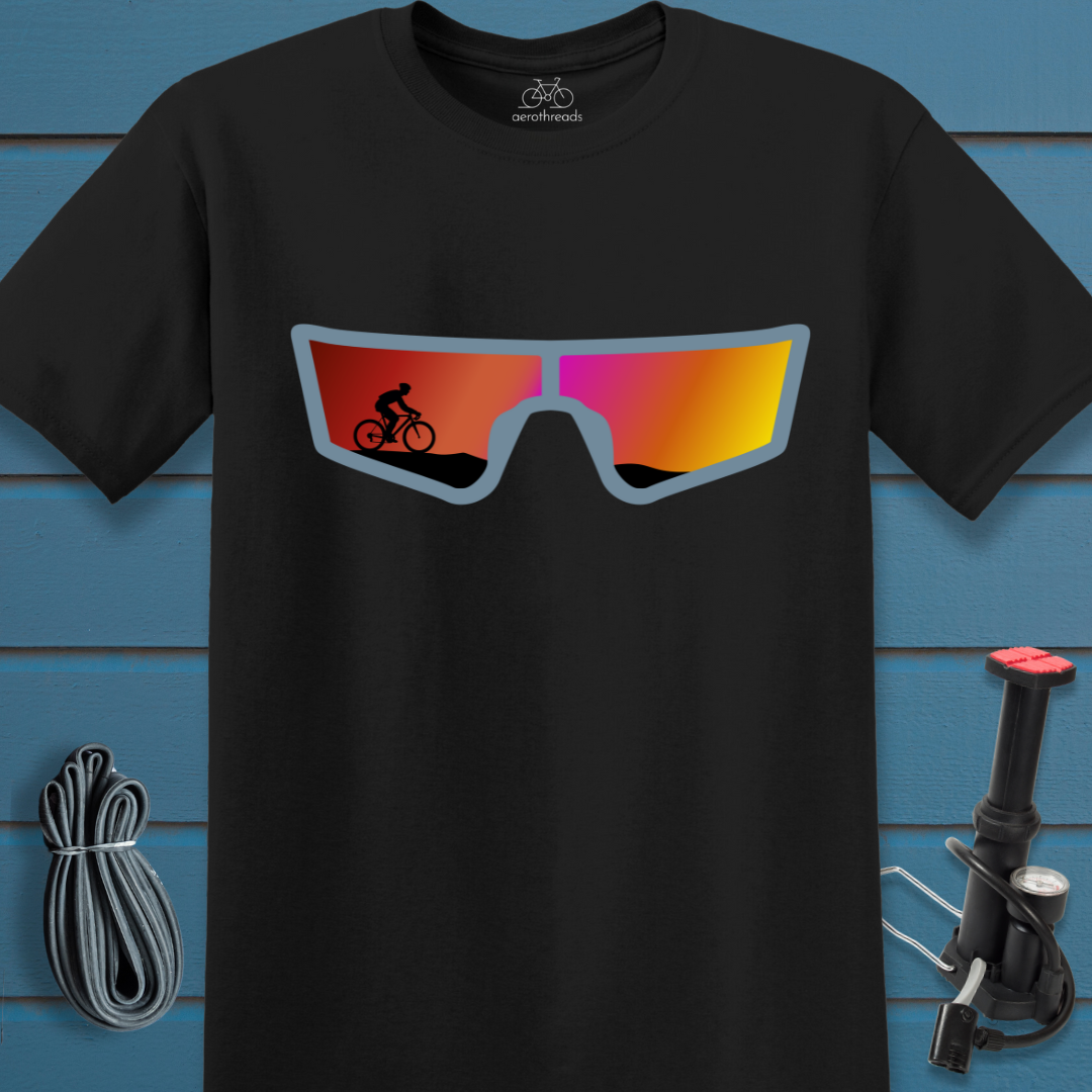 Reflective sunglasses t-shirt