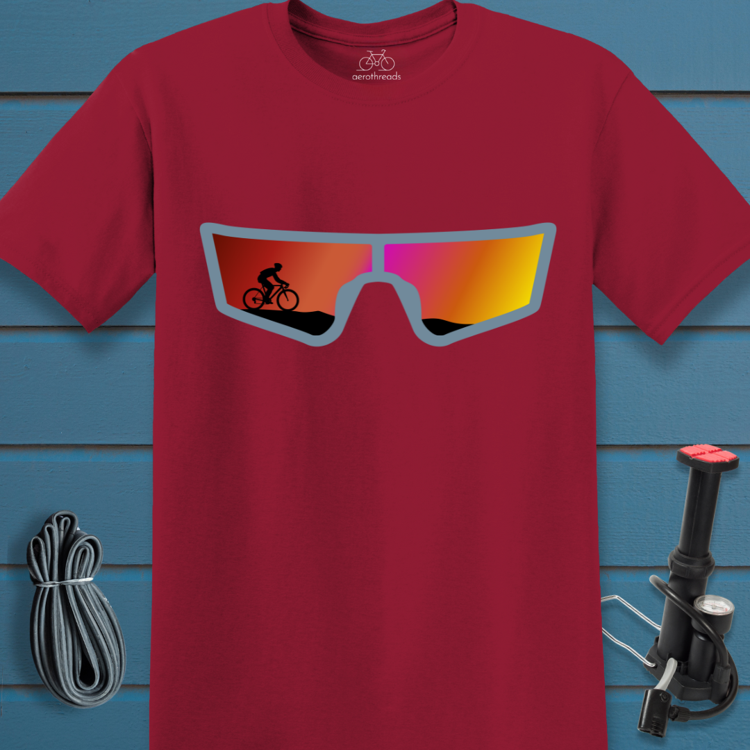 Reflective sunglasses t-shirt