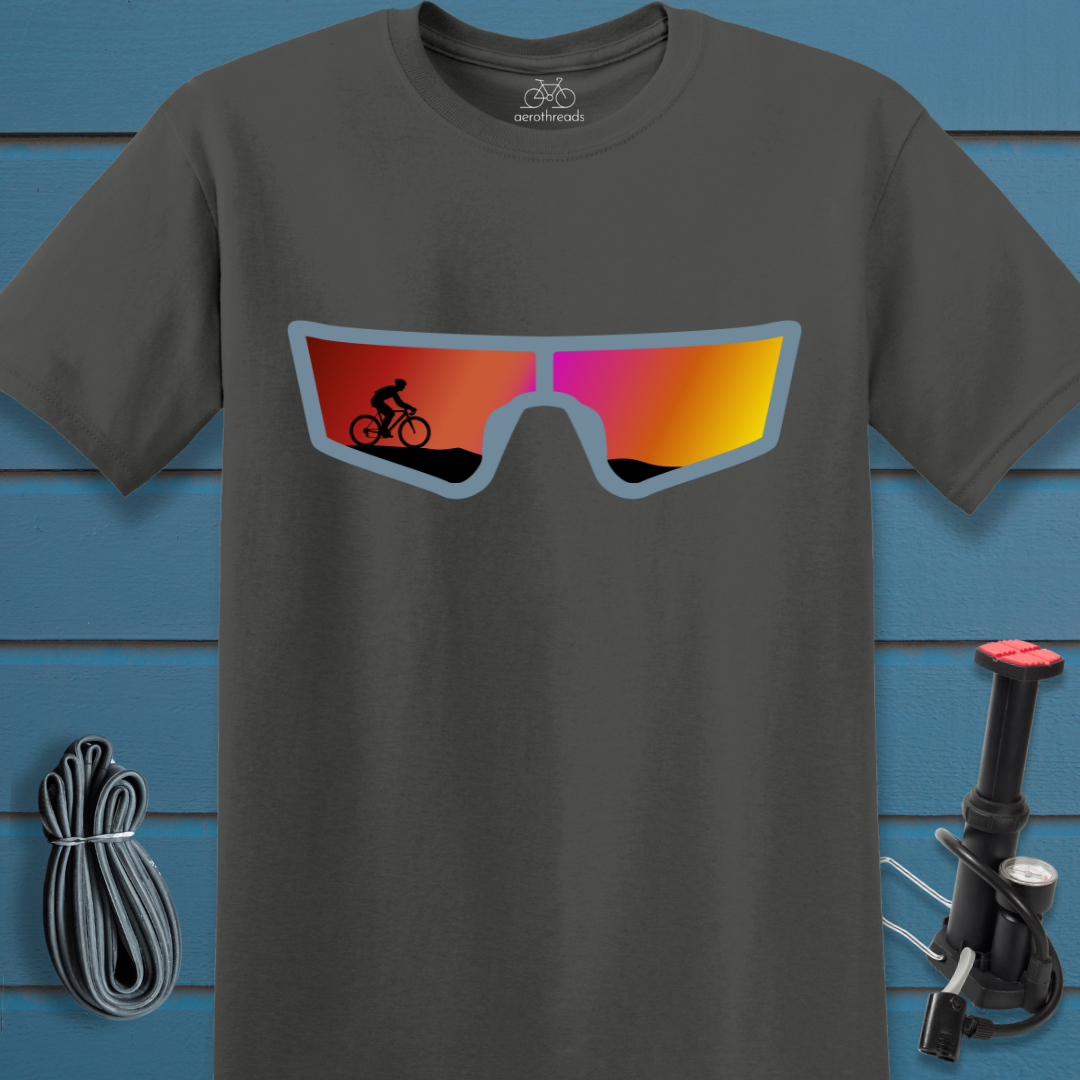 Reflective sunglasses t-shirt
