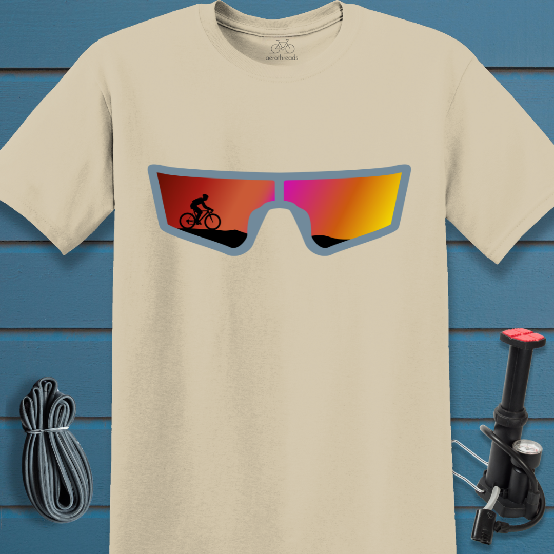Reflective sunglasses t-shirt