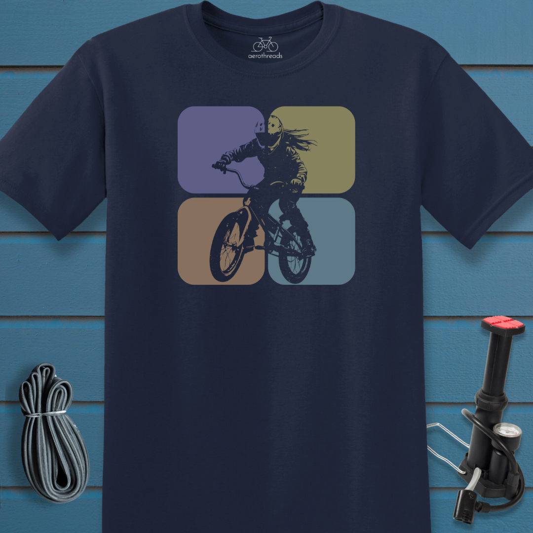 Four muted squares t-shirt