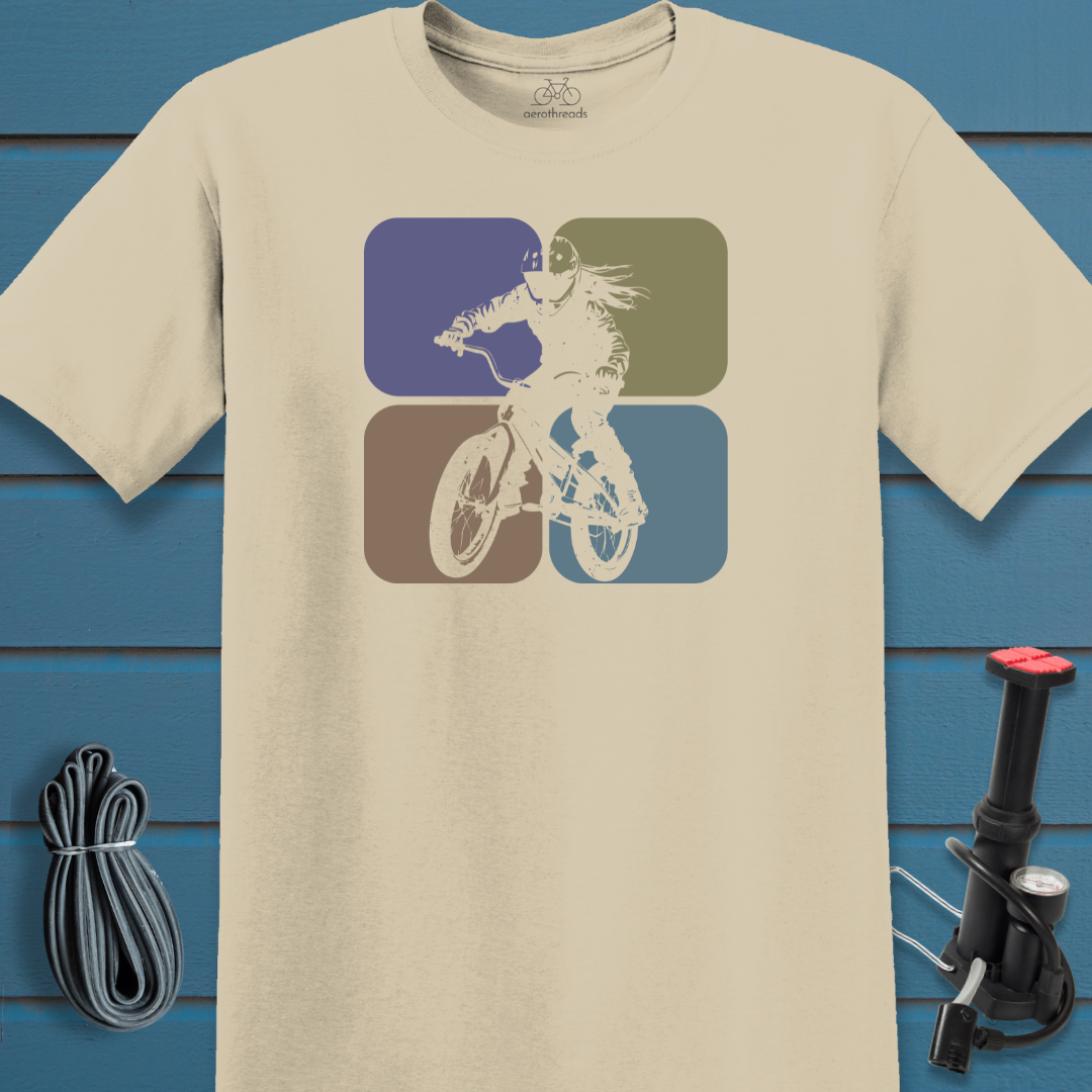 Four muted squares t-shirt