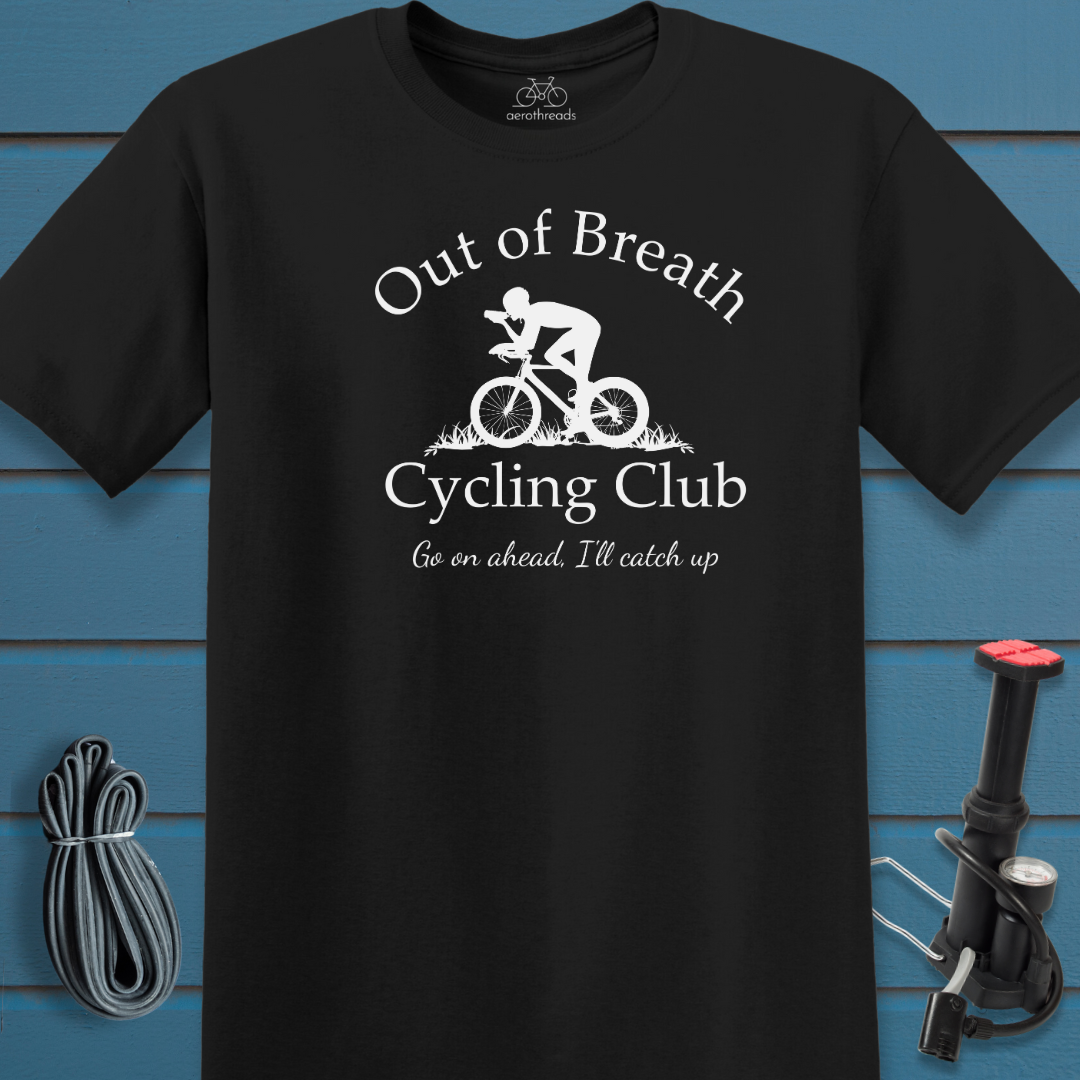 Out of Breath Cycling Club t-shirt
