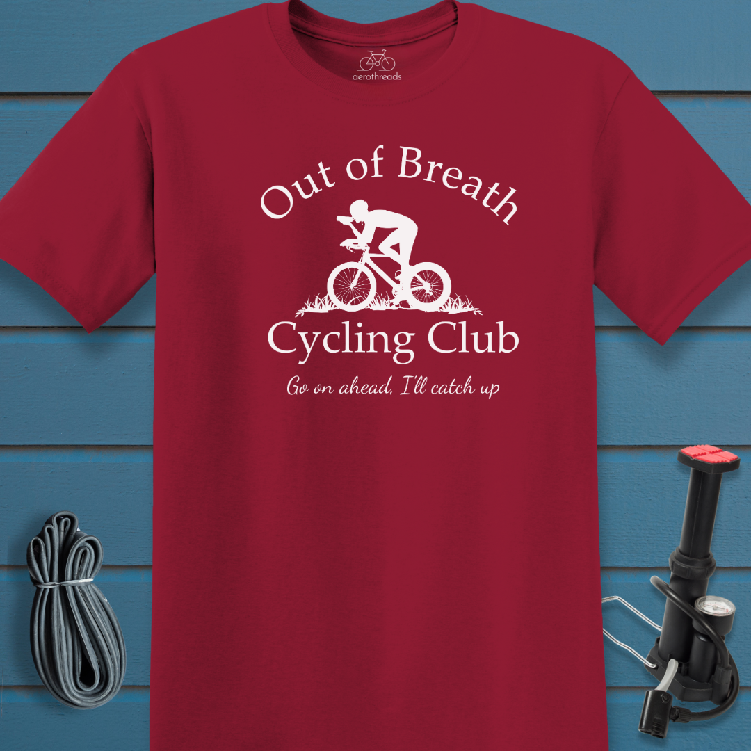 Out of Breath Cycling Club t-shirt