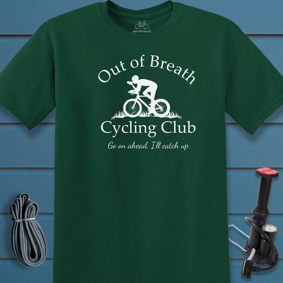 Out of Breath Cycling Club t-shirt