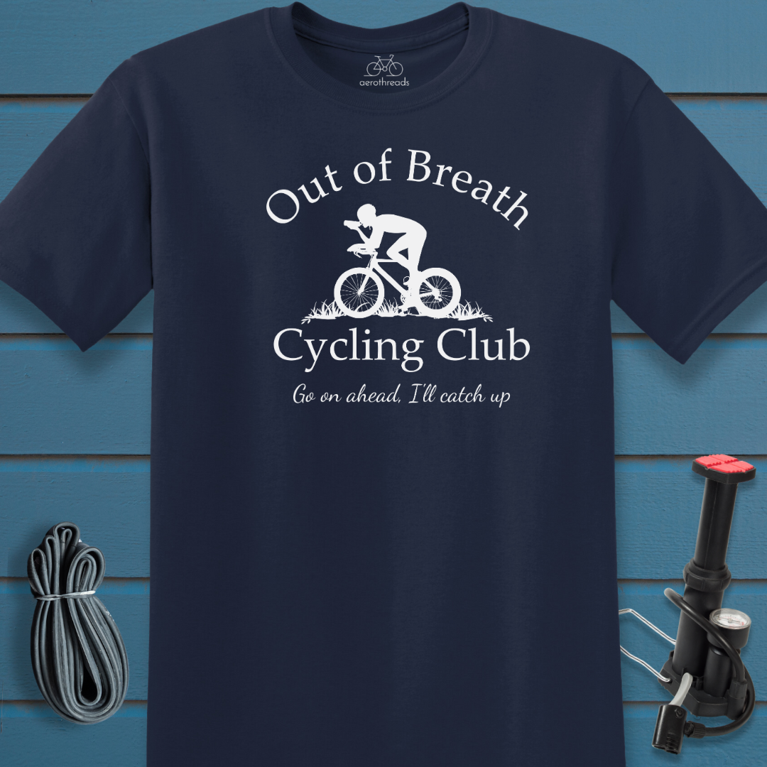 Out of Breath Cycling Club t-shirt
