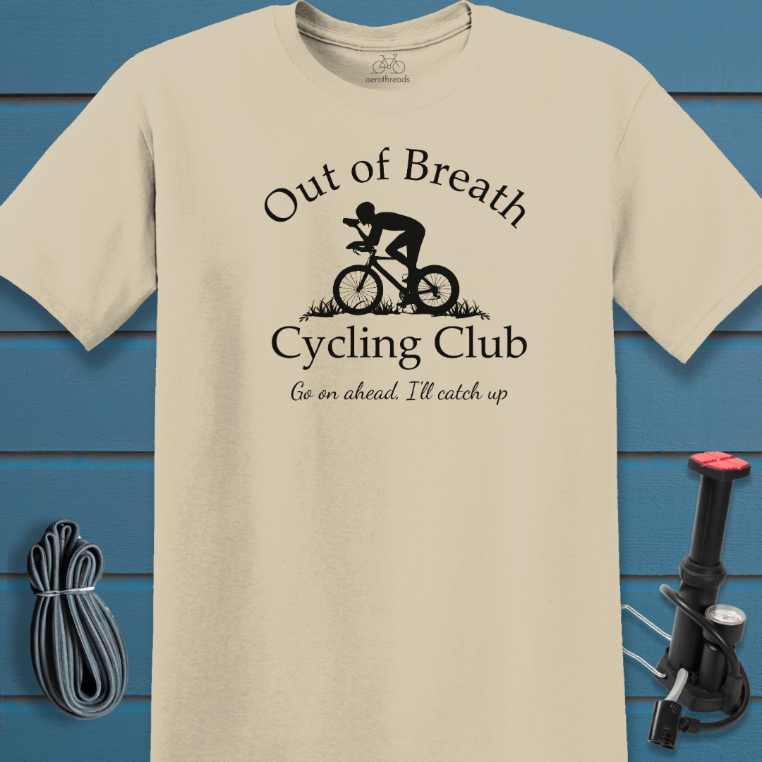 Out of Breath Cycling Club t-shirt