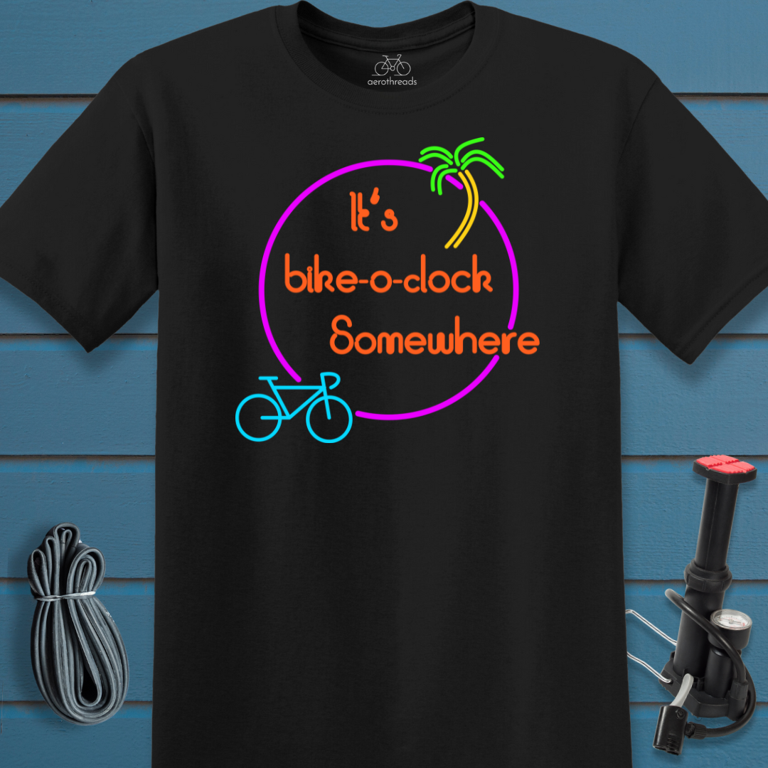 It's bike-o-clock somewhere t-shirt
