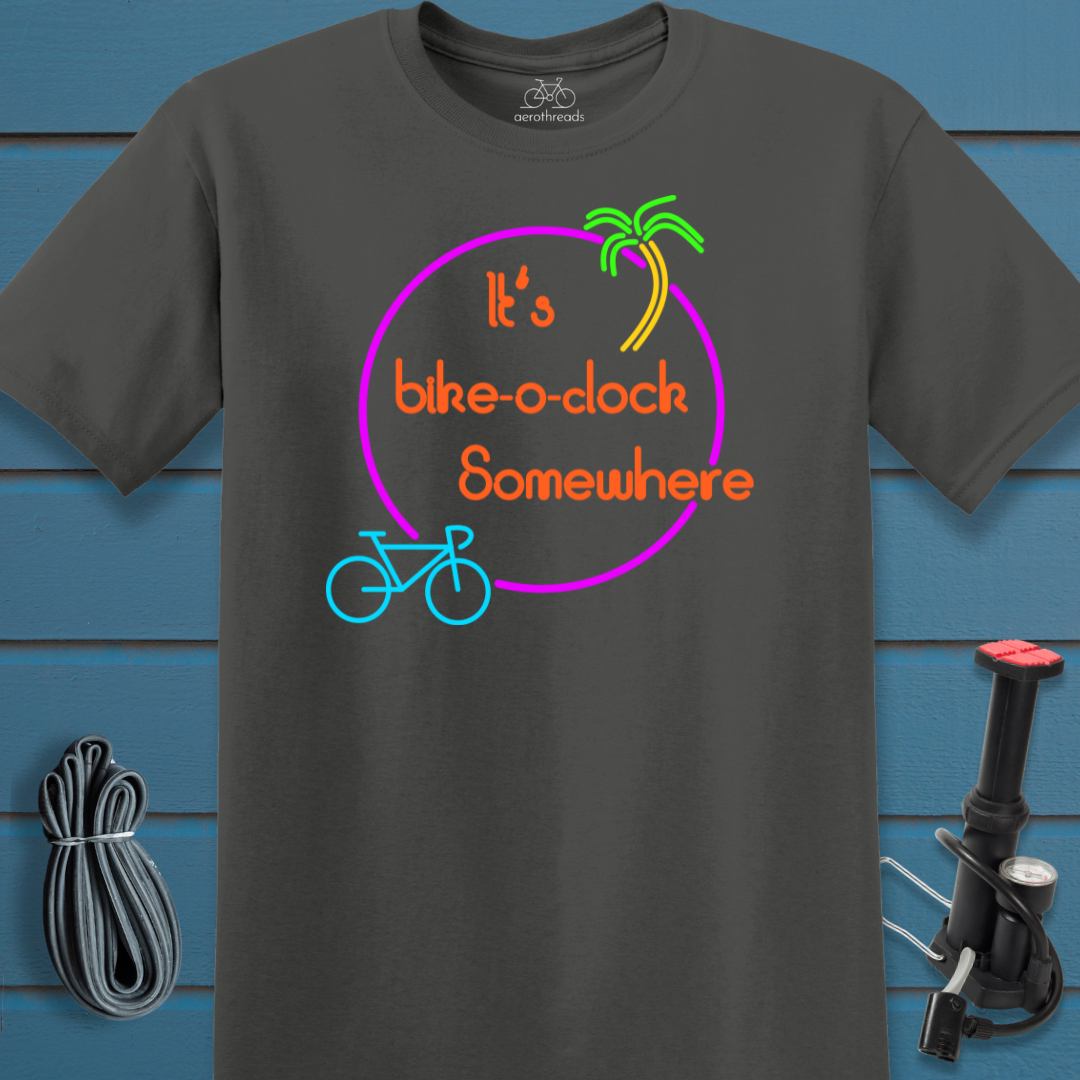 It's bike-o-clock somewhere t-shirt