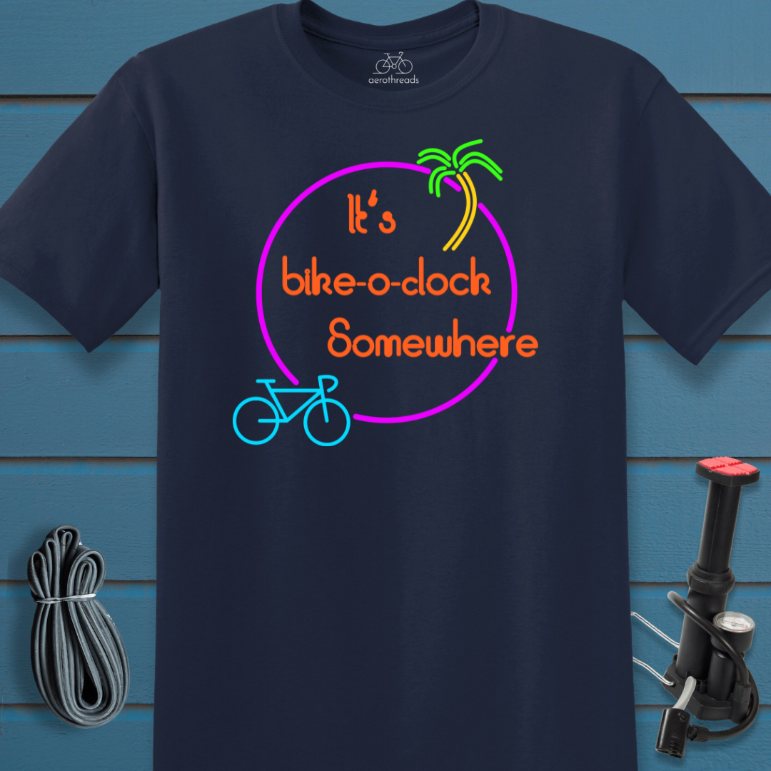 It's bike-o-clock somewhere t-shirt