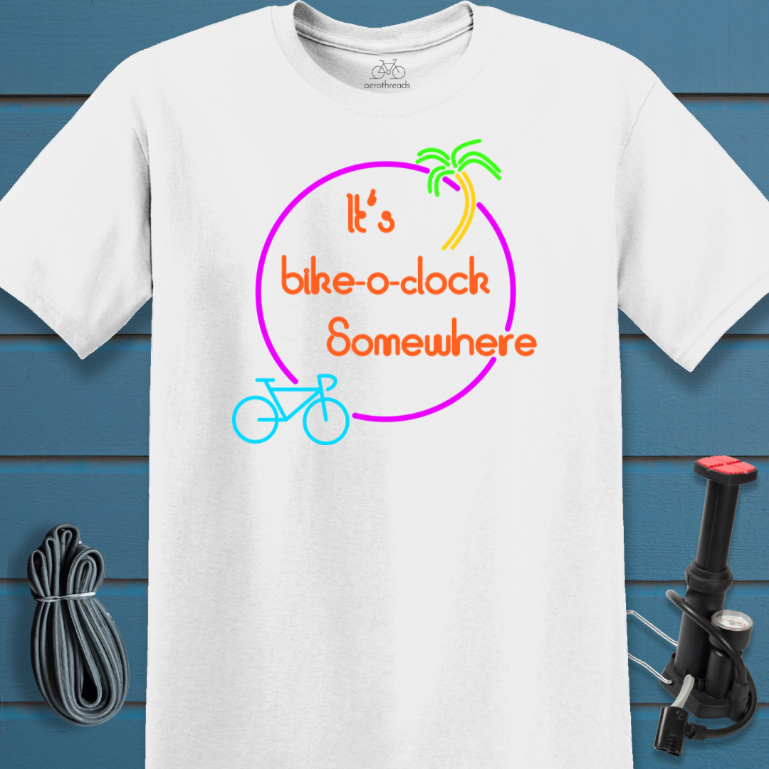 It's bike-o-clock somewhere t-shirt