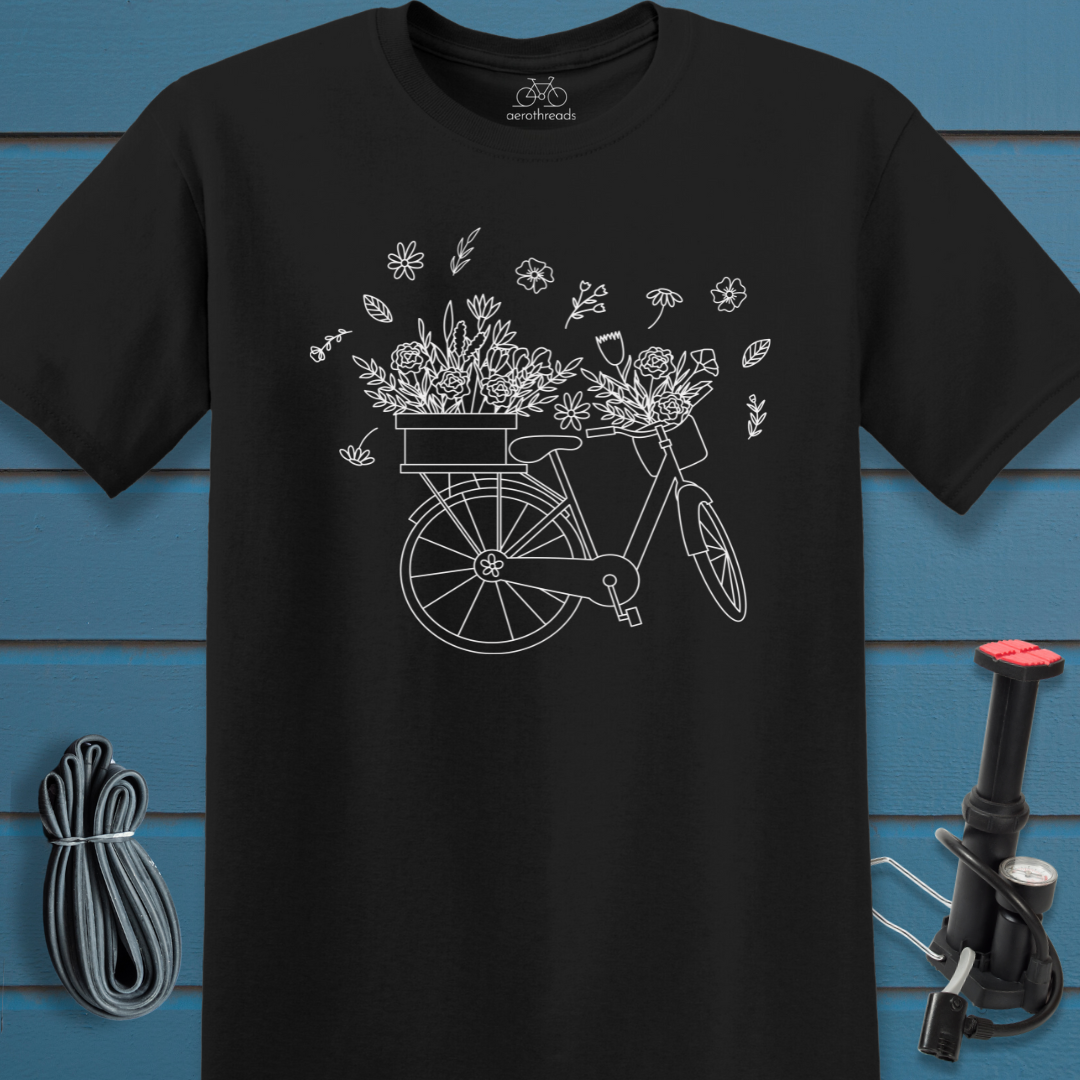 Spring flower basket t-shirt