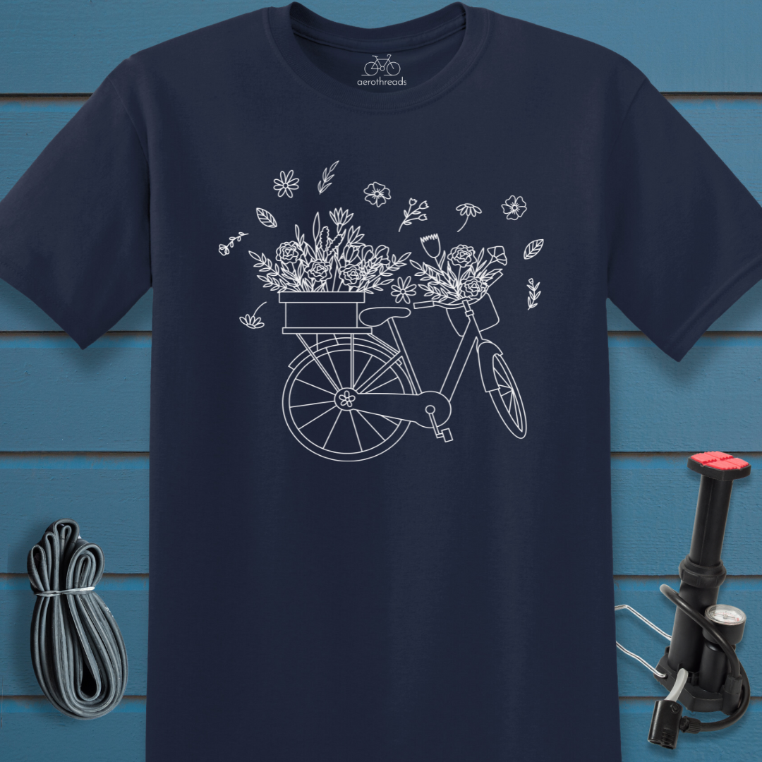 Spring flower basket t-shirt