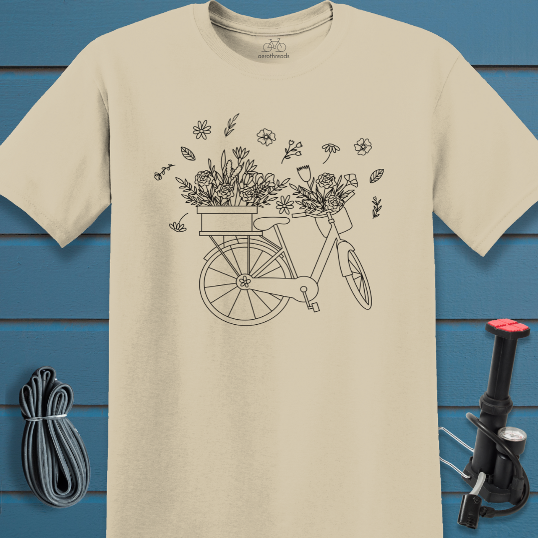 Spring flower basket t-shirt