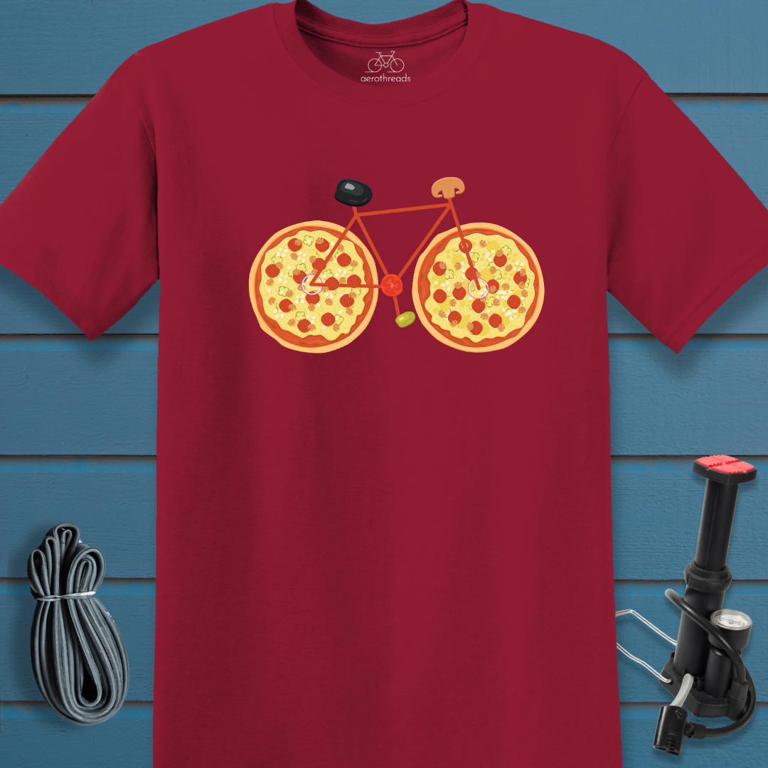 Pizza bike t-shirt