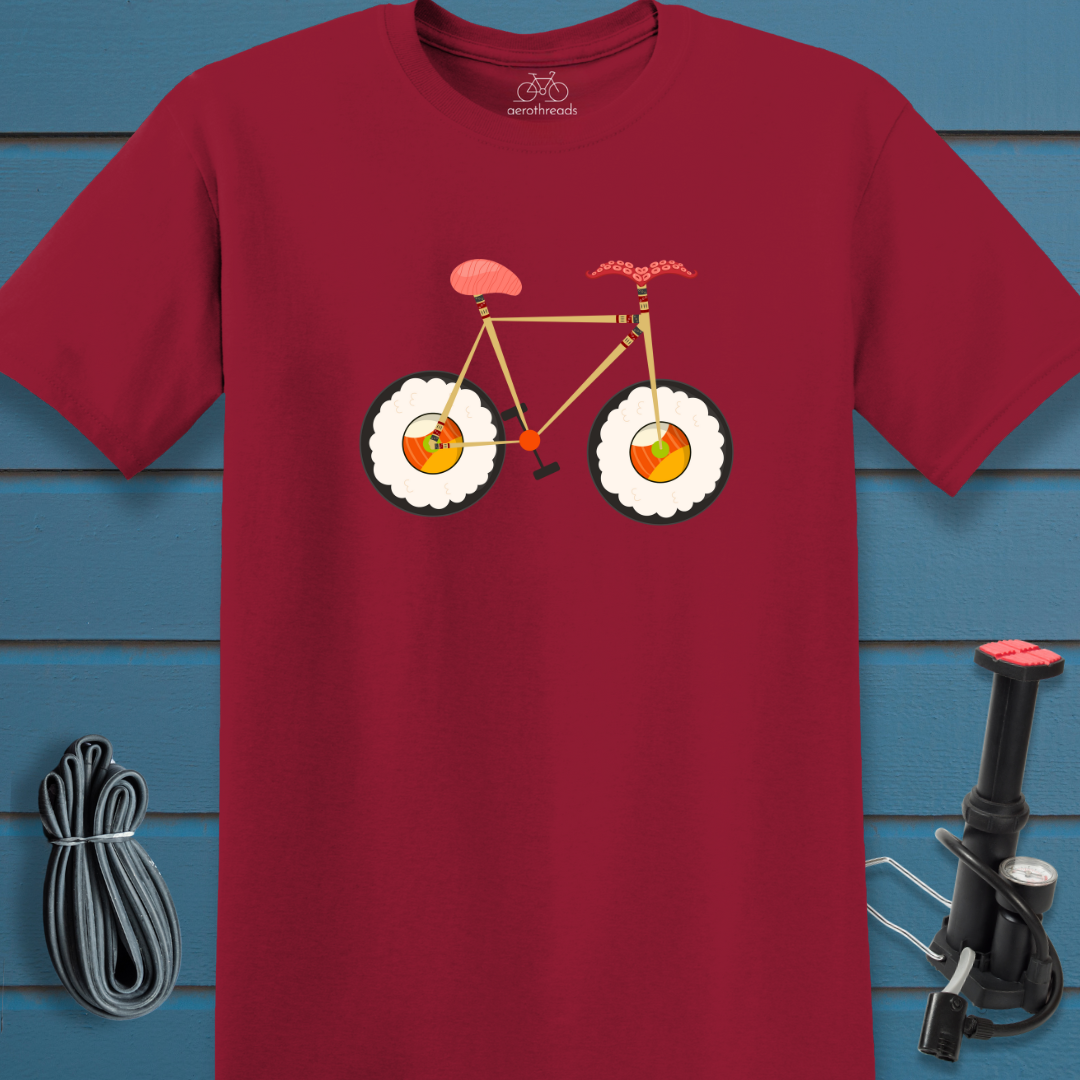 Sushi bike t-shirt