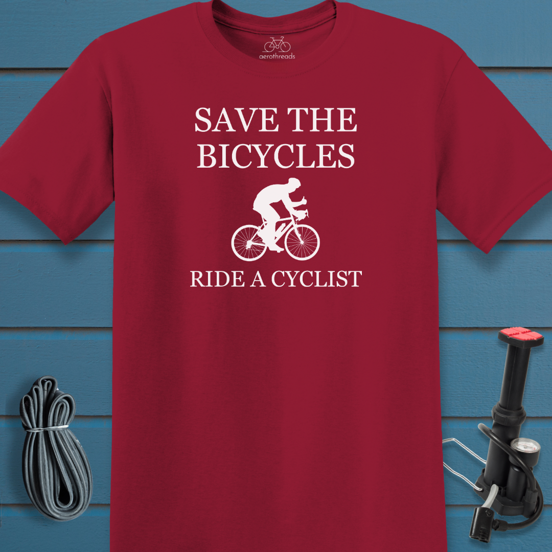 Save the bicycles t-shirt