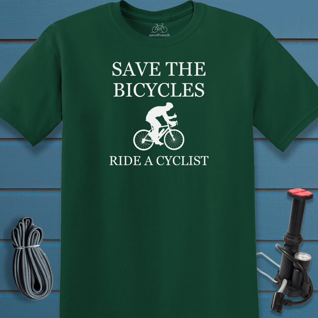 Save the bicycles t-shirt