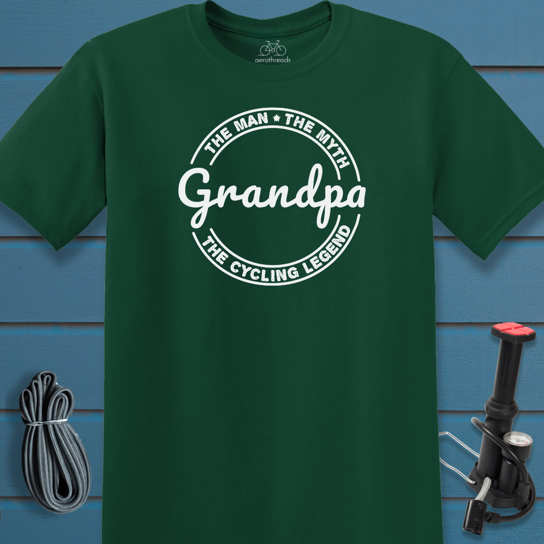 Grandpa the cycling legend t-shirt