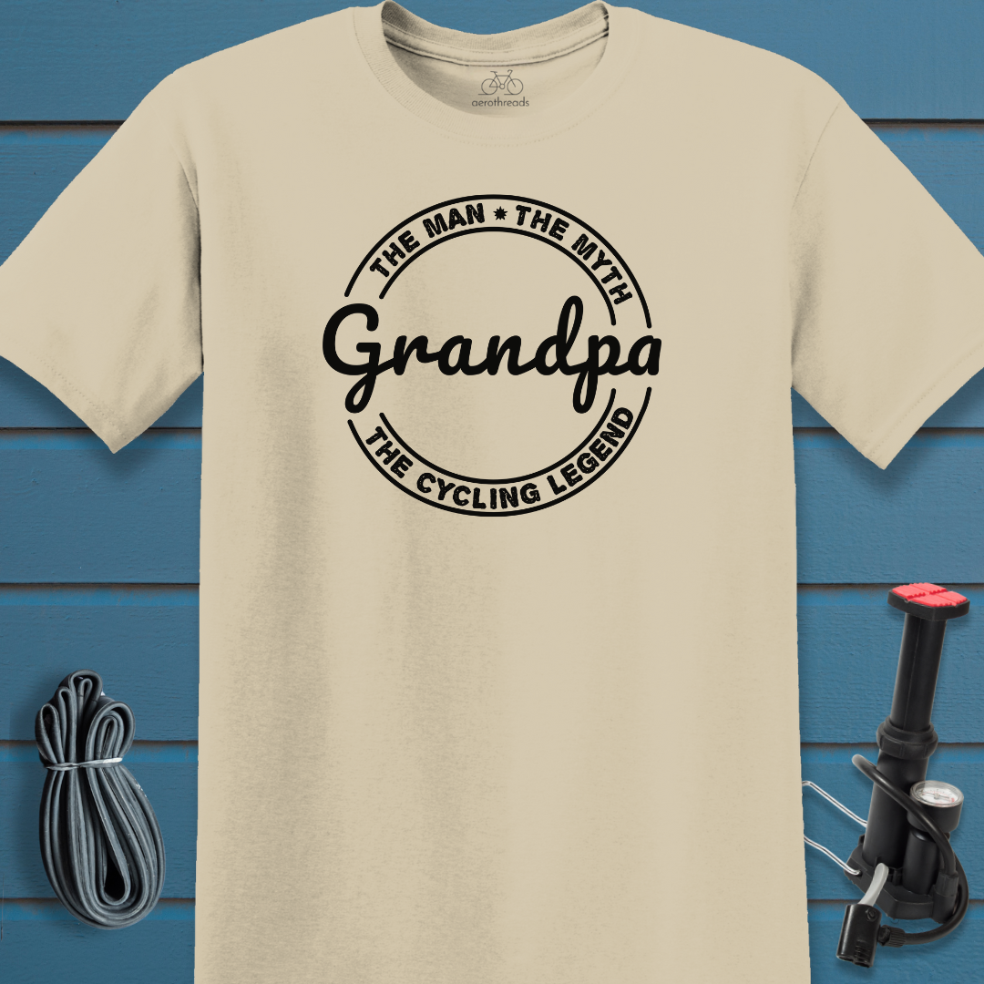 Grandpa the cycling legend t-shirt