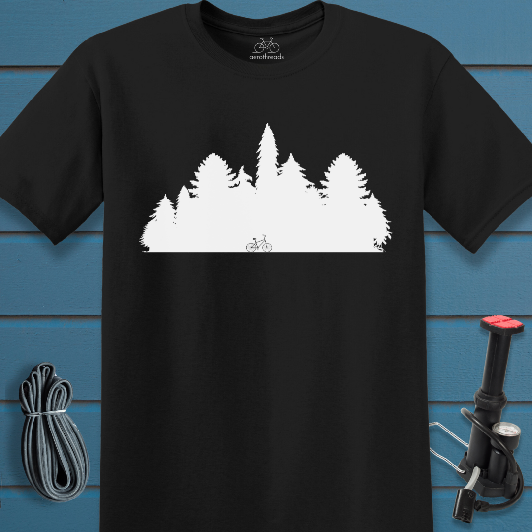 Bike in the forest t-shirt