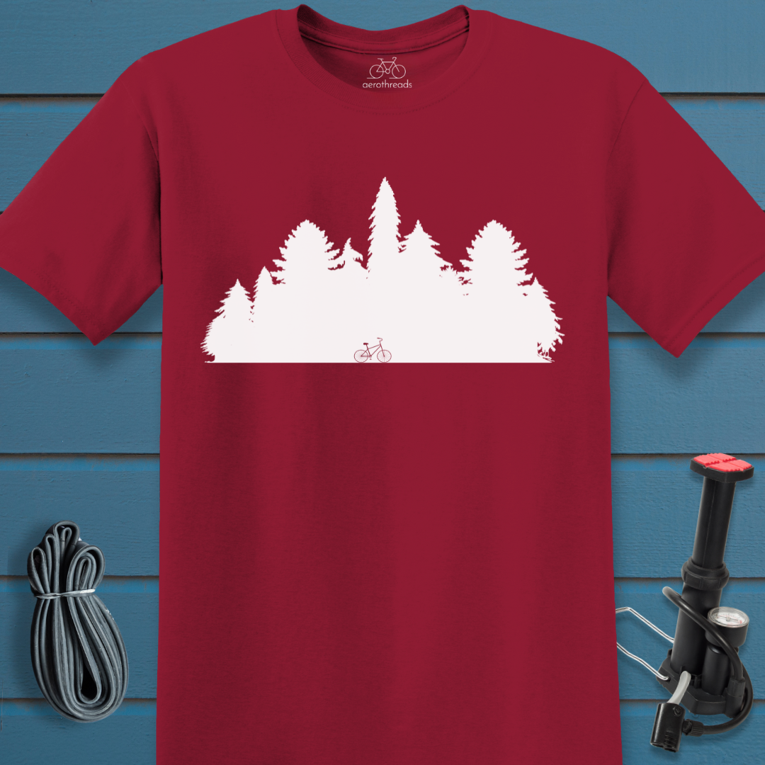 Bike in the forest t-shirt