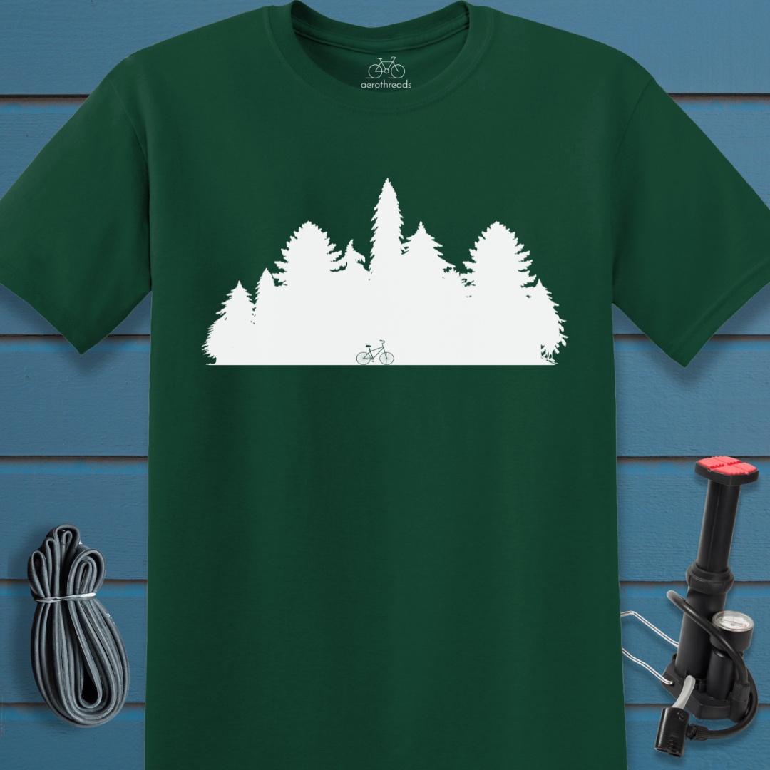 Bike in the forest t-shirt