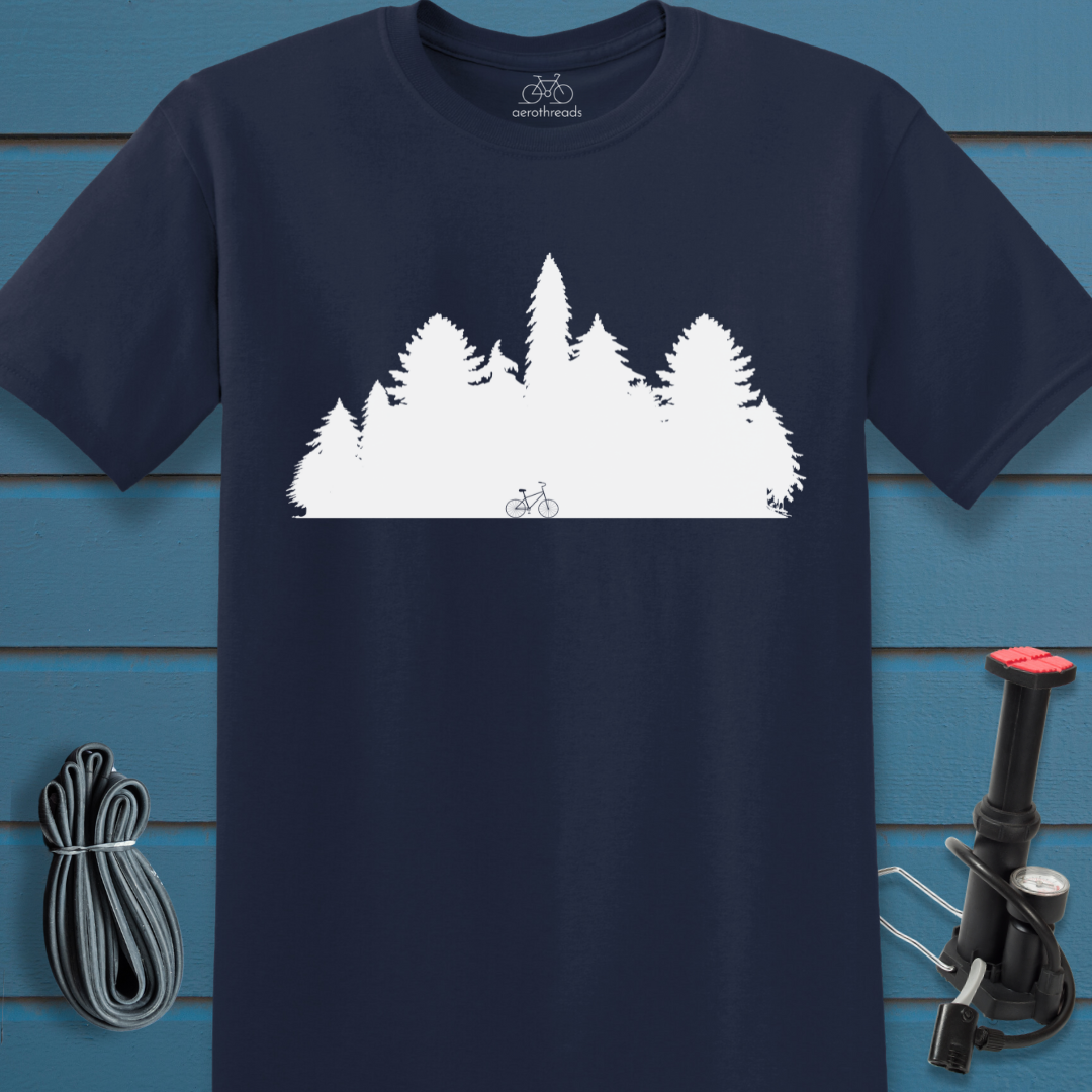 Bike in the forest t-shirt