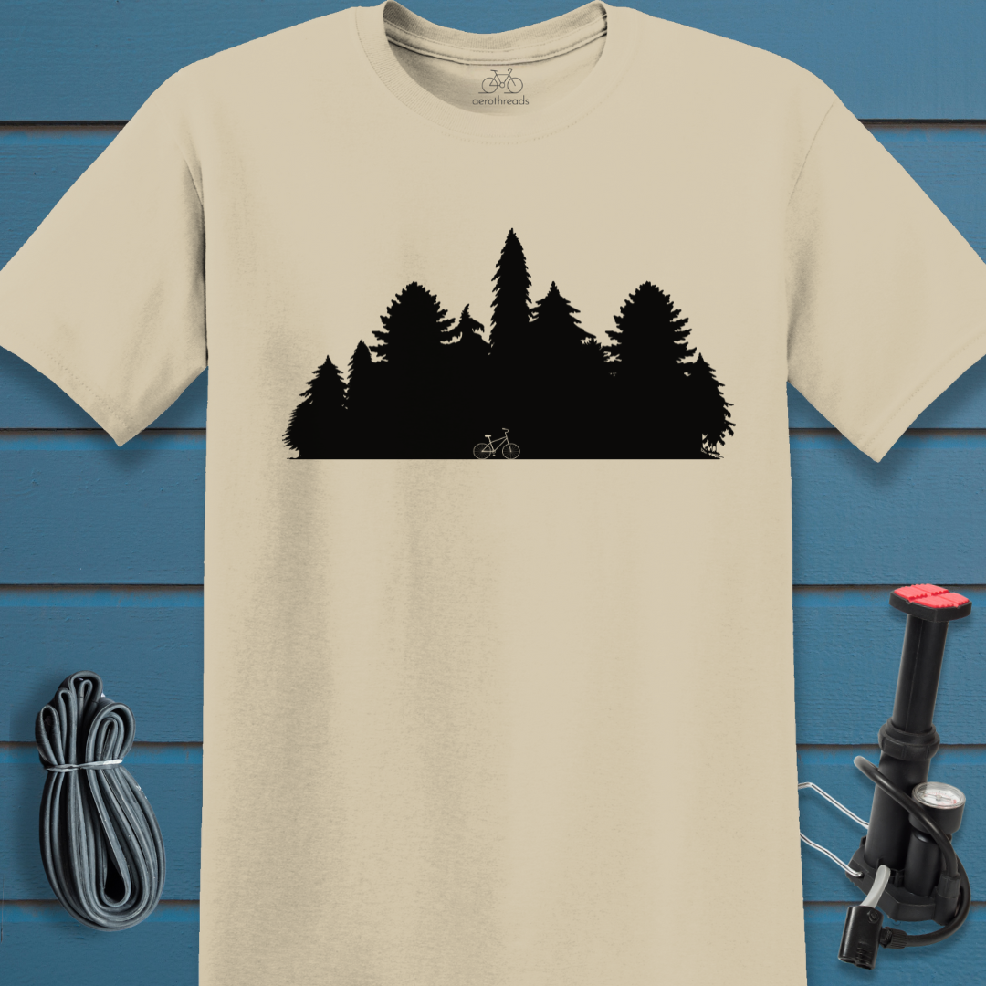 Bike in the forest t-shirt