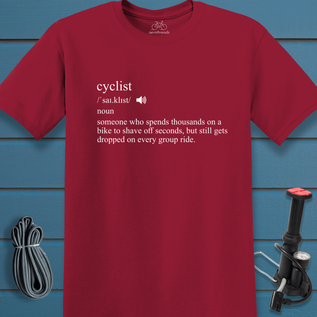 Cyclist dictionary t-shirt