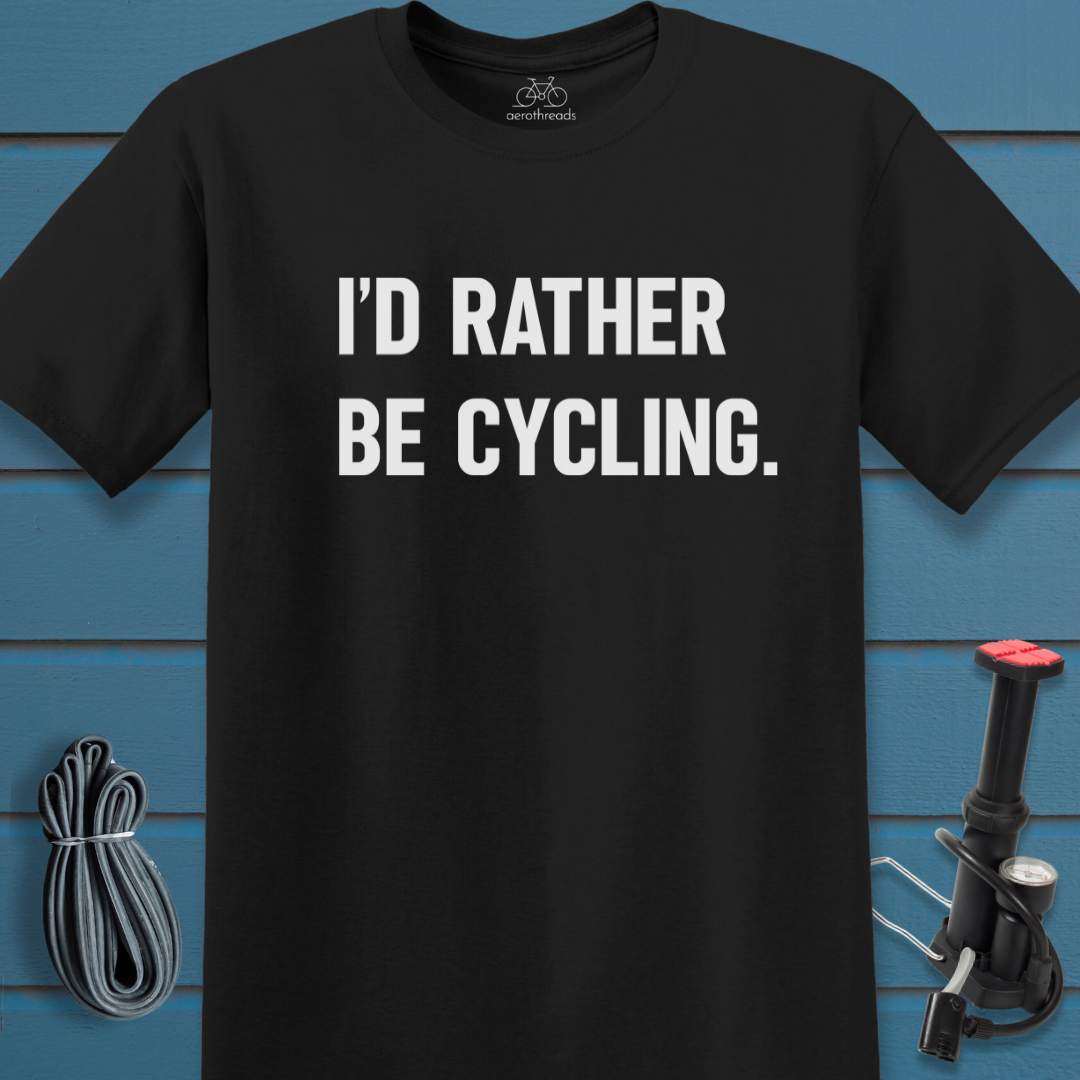 I'd rather be cycling t-shirt