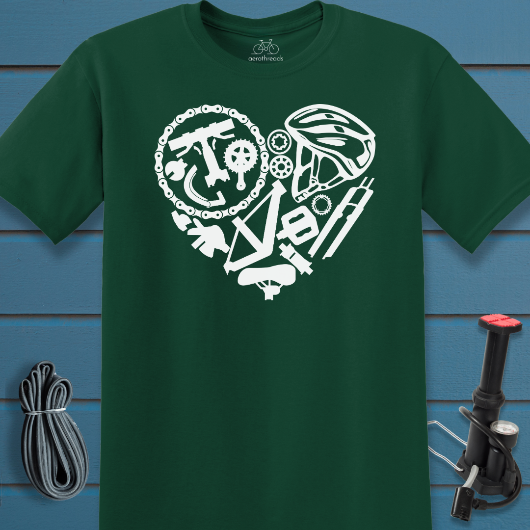 Parts in a heart t-shirt