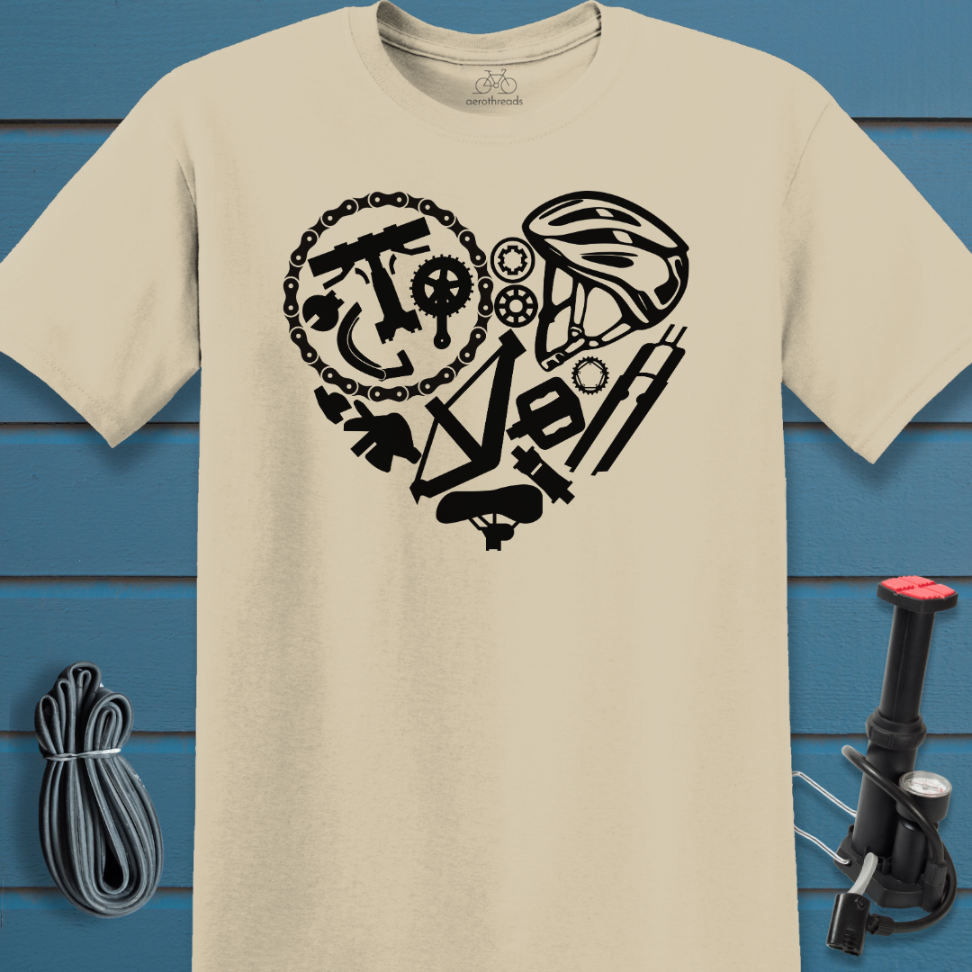 Parts in a heart t-shirt