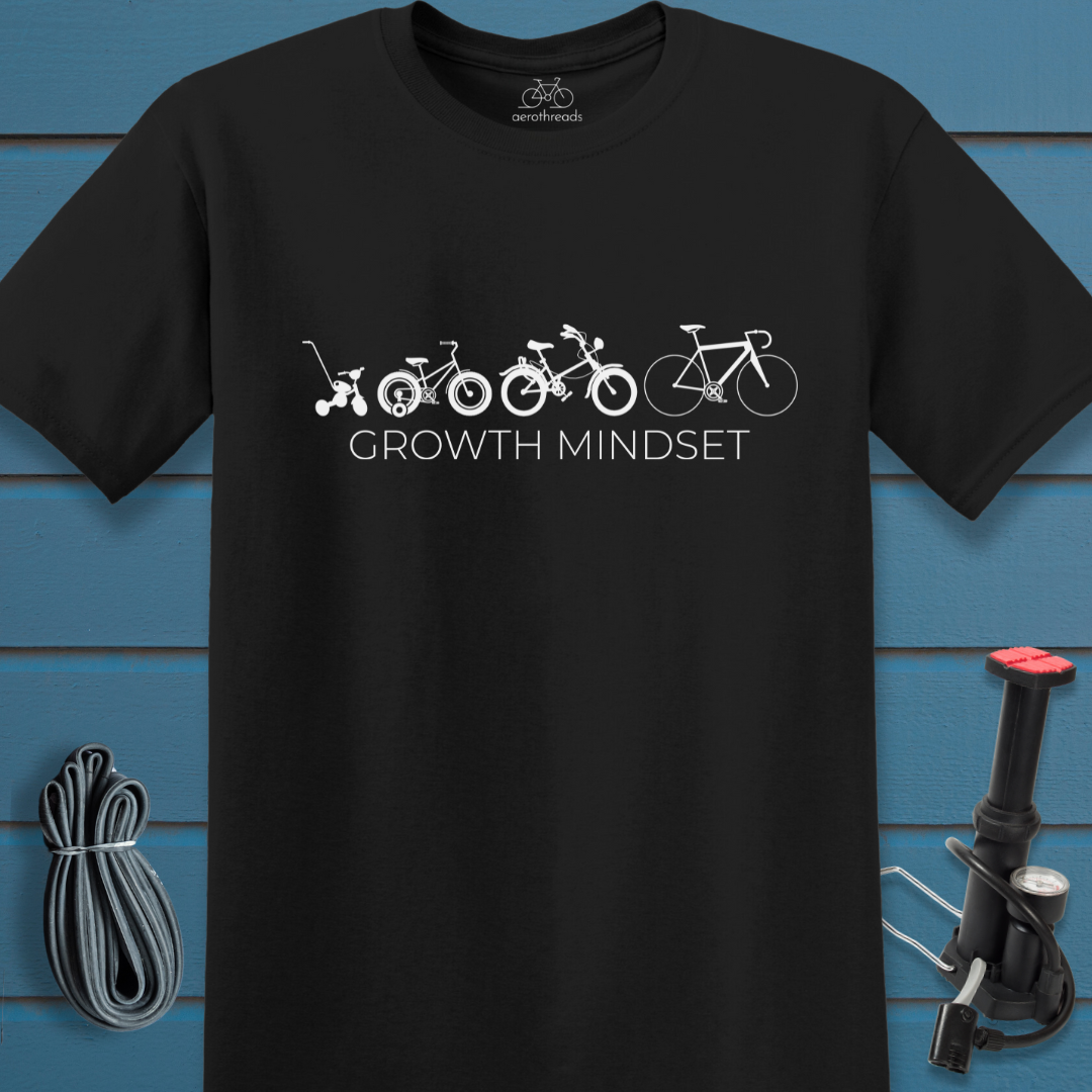 4 bikes growth mindset t-shirt