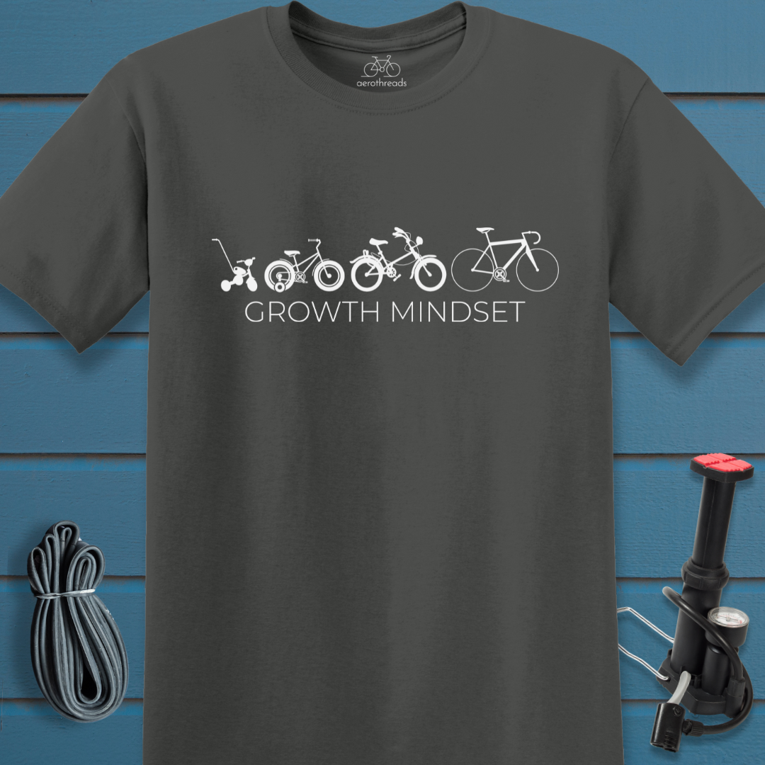 4 bikes growth mindset t-shirt
