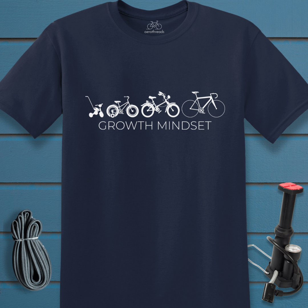 4 bikes growth mindset t-shirt