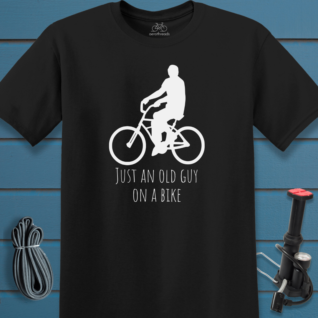 Just an old guy on a bike t-shirt