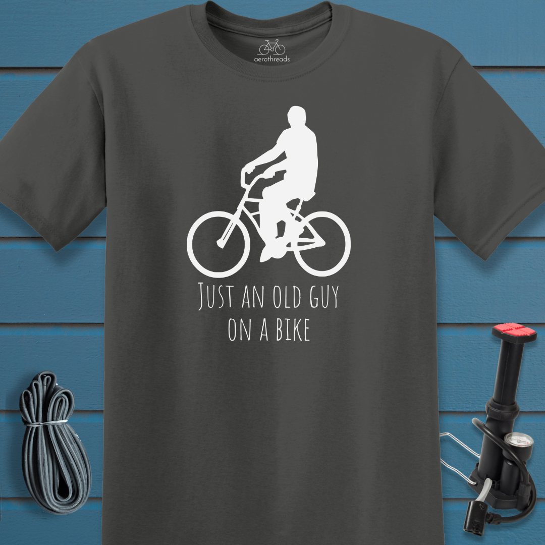 Just an old guy on a bike t-shirt