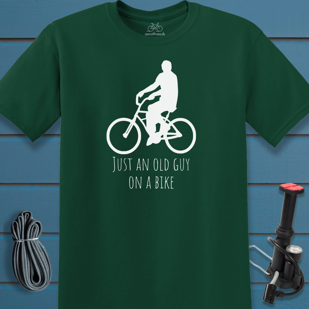 Just an old guy on a bike t-shirt