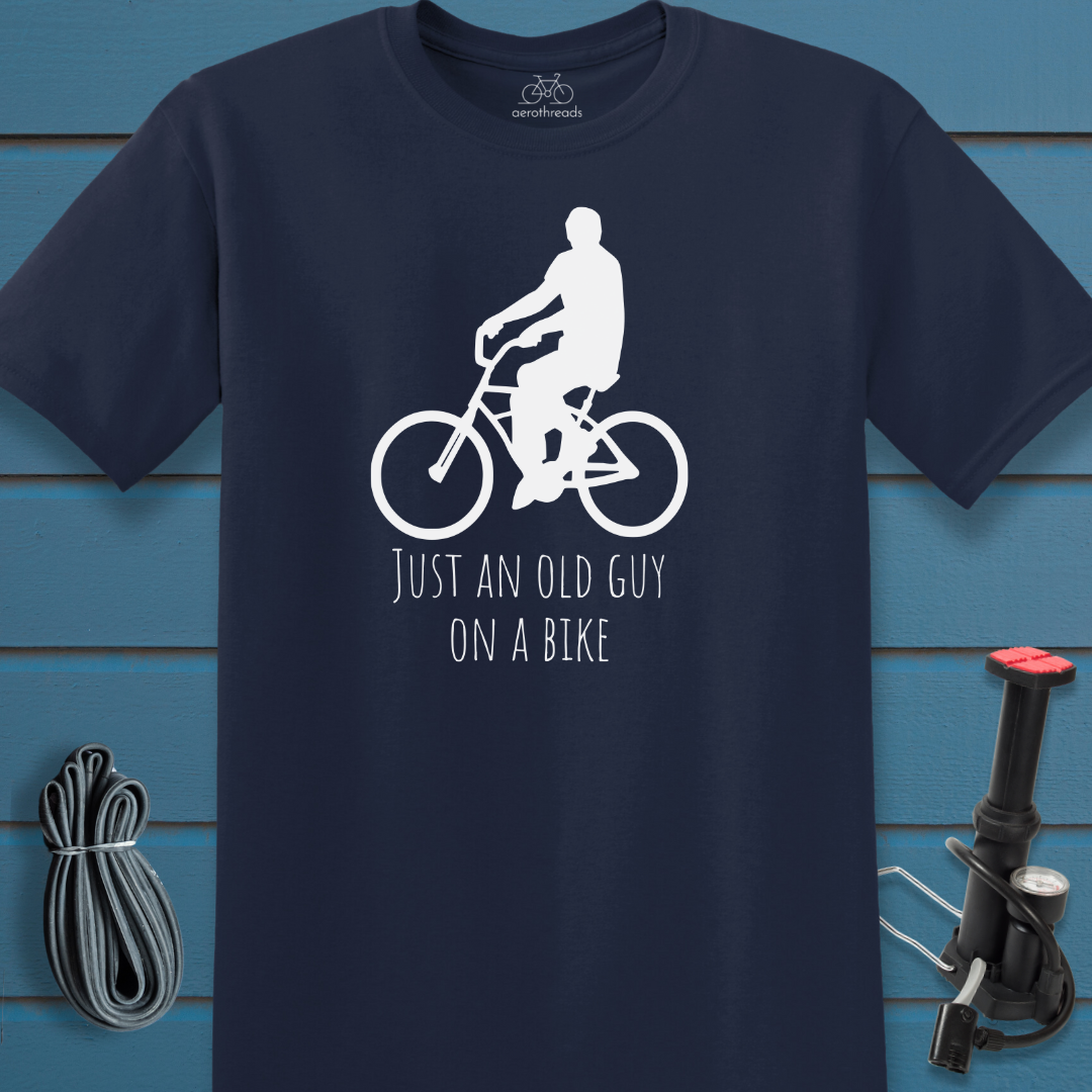 Just an old guy on a bike t-shirt