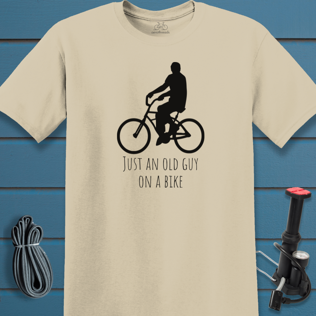 Just an old guy on a bike t-shirt