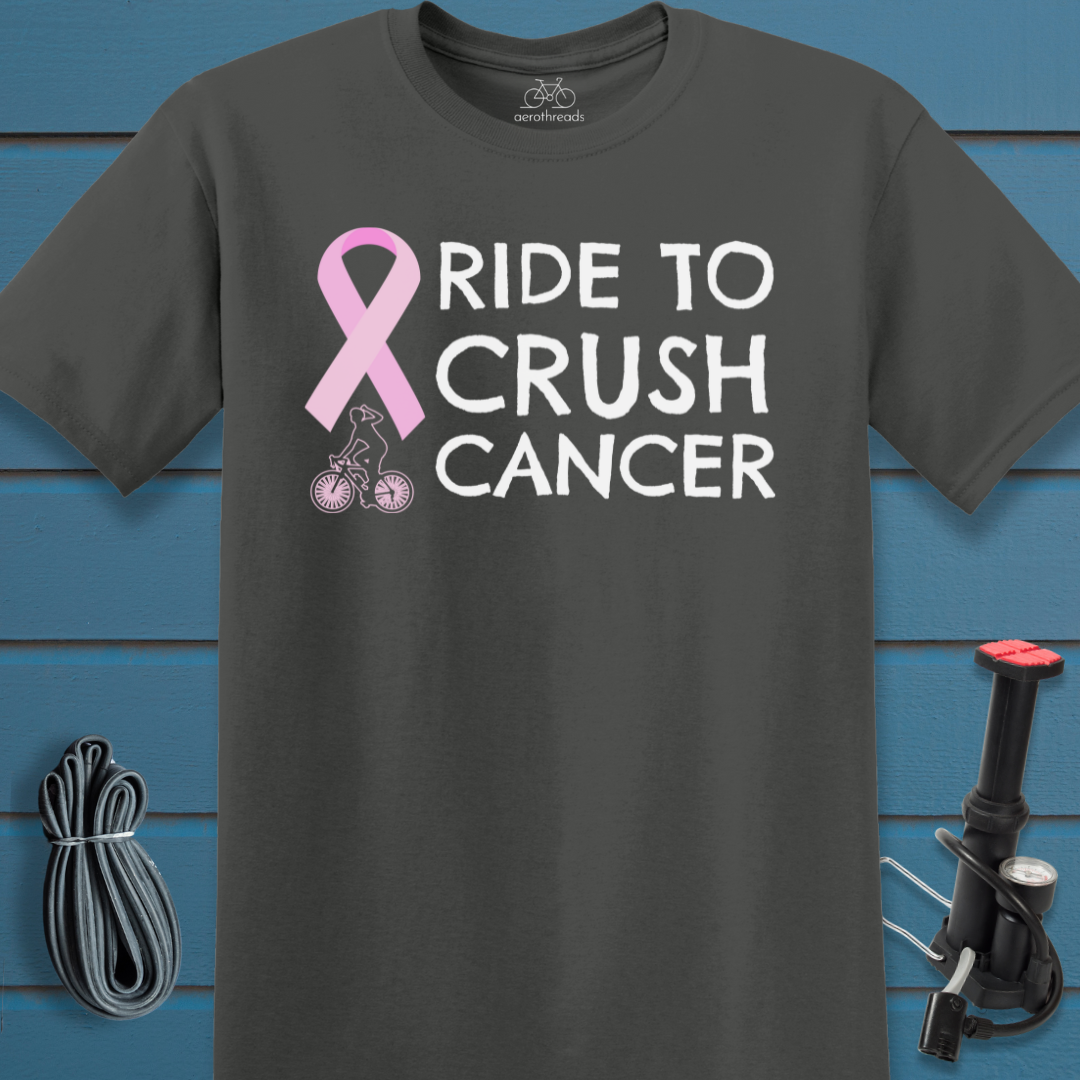 Ride to crush cancer t-shirt
