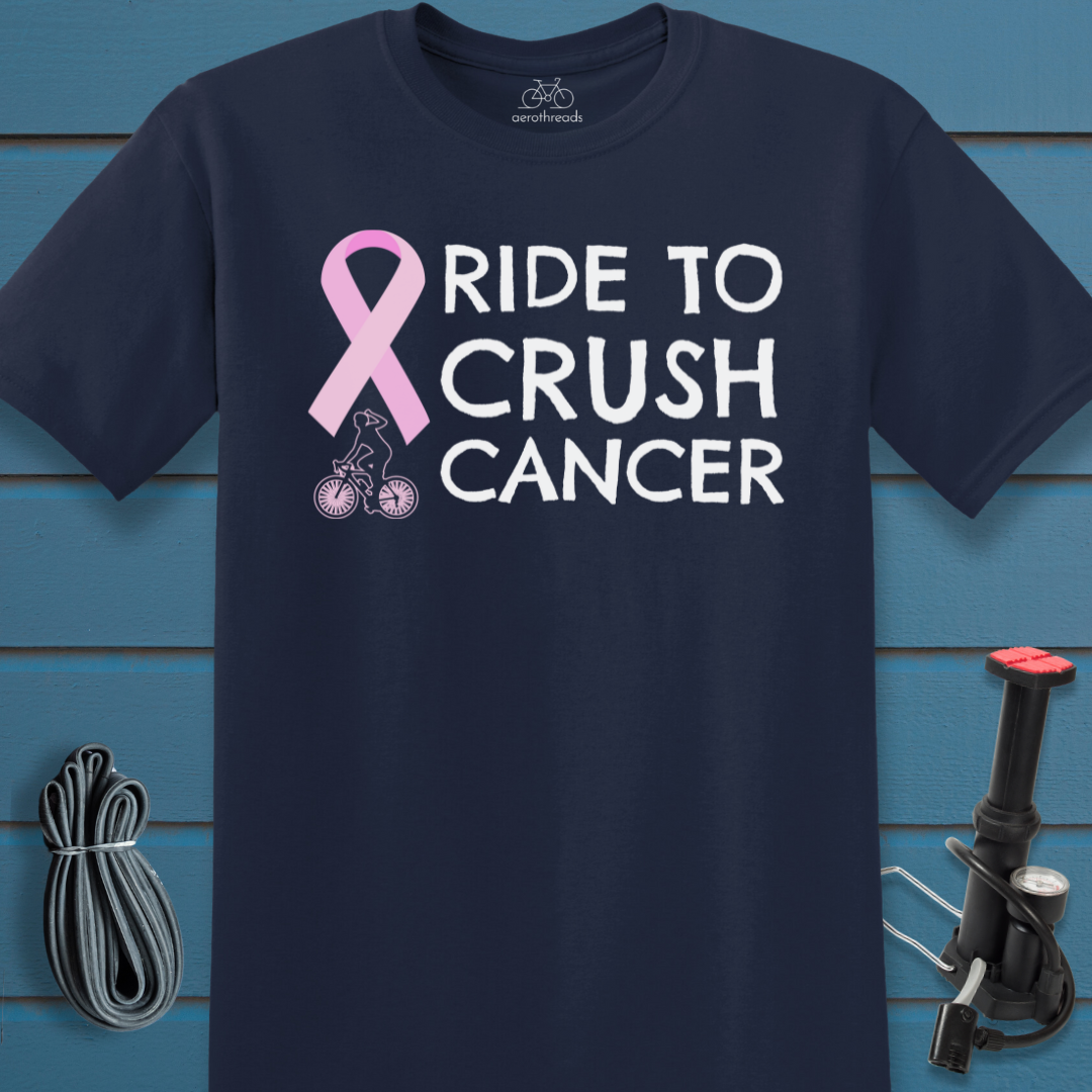 Ride to crush cancer t-shirt