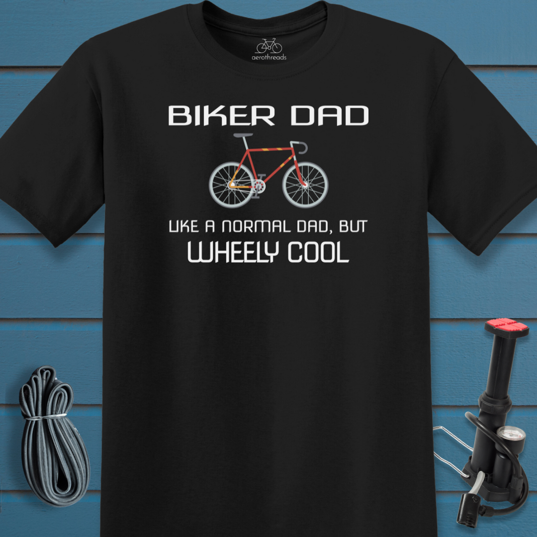 Wheely cool biker dad t-shirt