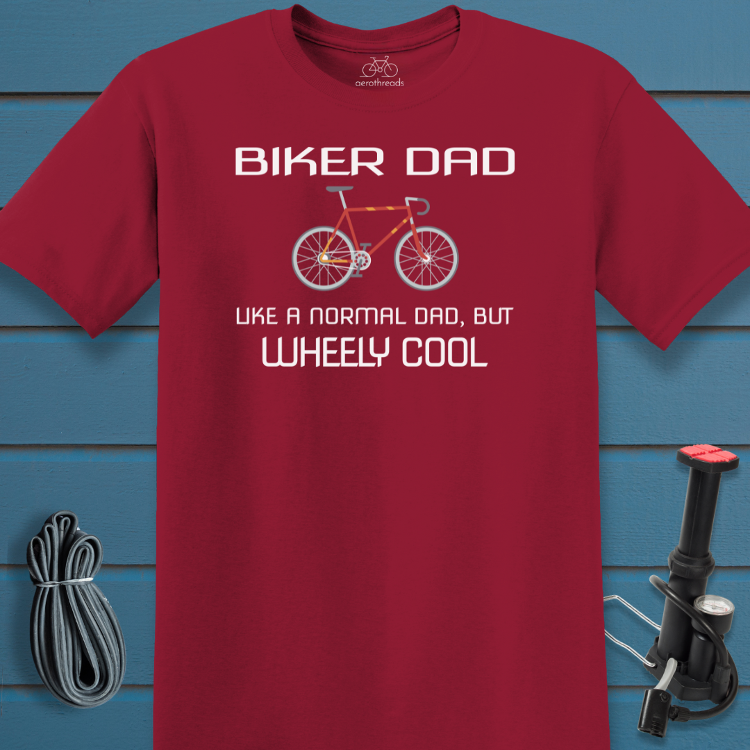 Wheely cool biker dad t-shirt