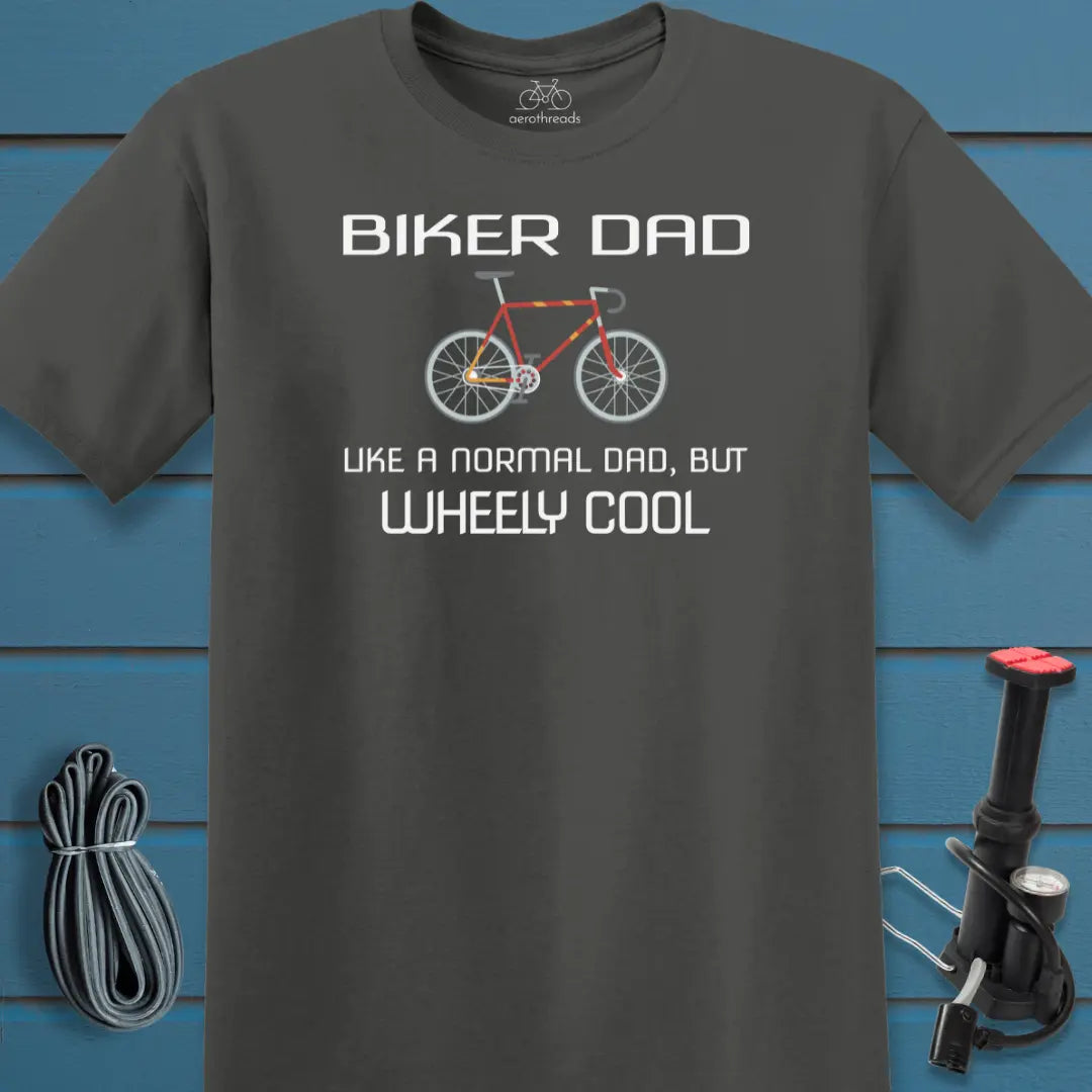 Wheely cool biker dad t-shirt