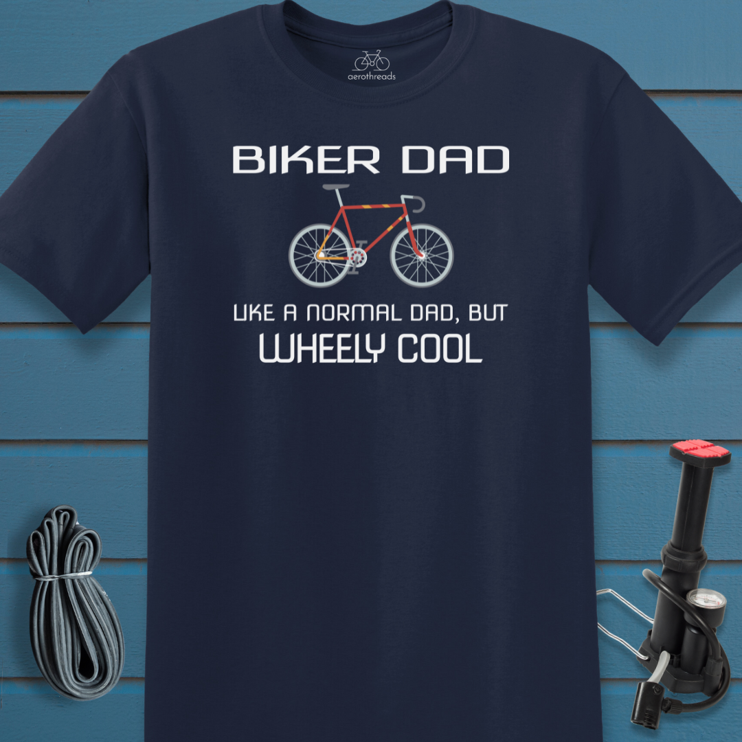 Wheely cool biker dad t-shirt