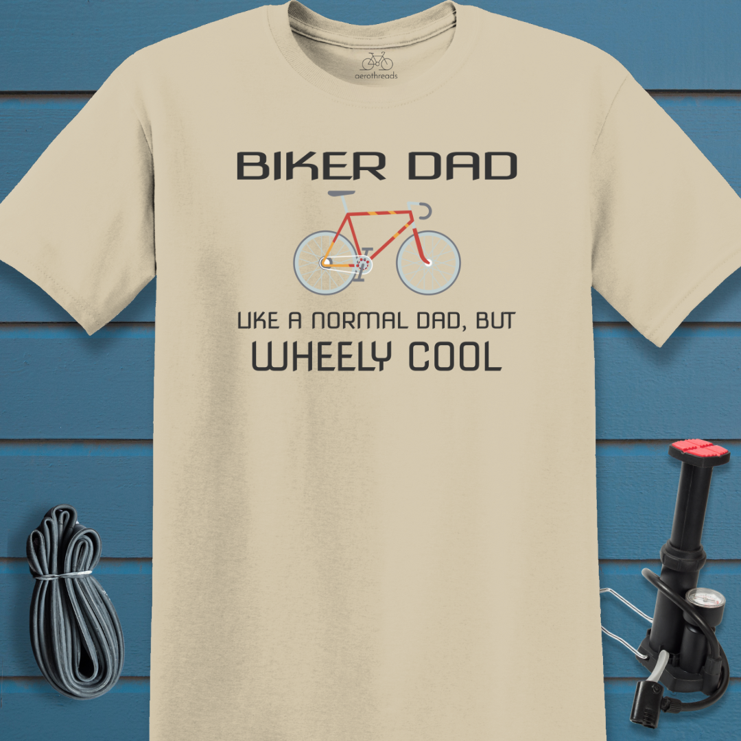Wheely cool biker dad t-shirt