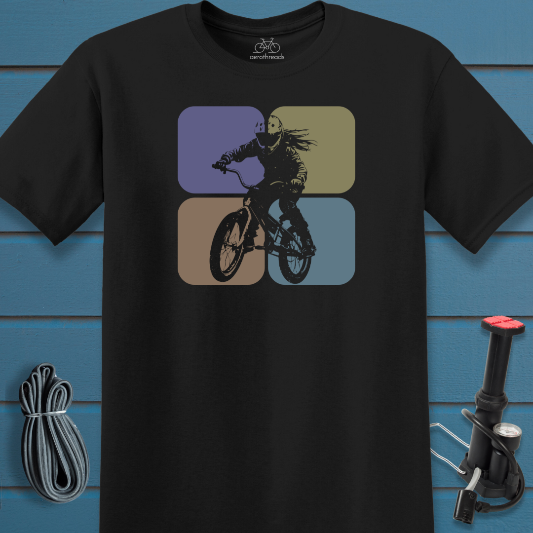 Four muted squares t-shirt