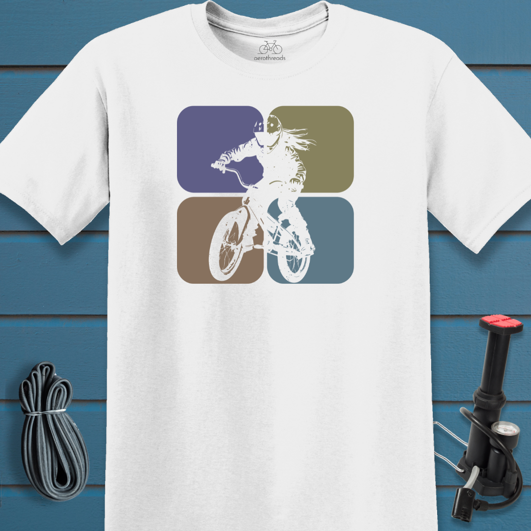 Four muted squares t-shirt